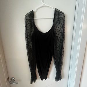 XXXL Black Bodysuit